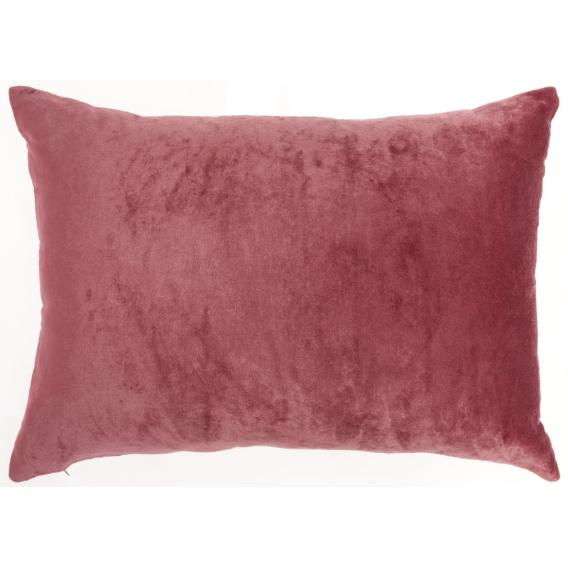 Leopard Rectangular Cotton Pillow Cover & Insert, Burgundy