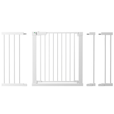 29.5-51.6" Extra Wide Baby Gate 30" Tall Dual Lock Auto Close Safety Gates with Red/Green Sign