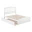 Lit plateforme Starkington avec pied de lit et gigogne assortis-914920172
