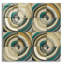 Art mural épique «The Center 2 Abstract Turquoise» par Cheryl Warrick, 36 po x 36 po-116352057