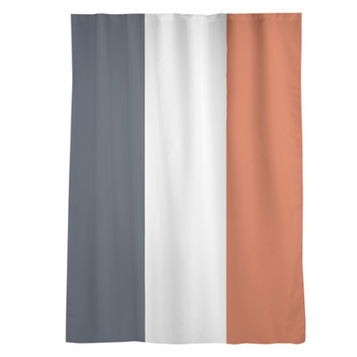 Stripes Sheer Rod Pocket Single Curtain Panel