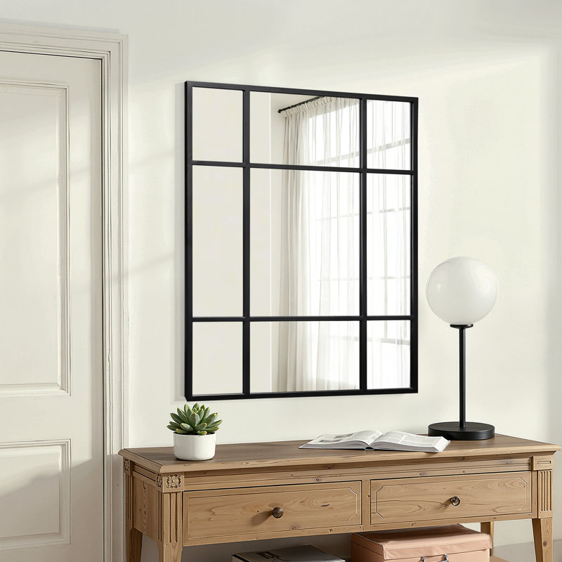 Miroir de salle de bain 39 po H x 30 po, Noir