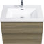 Meuble-lavabo flottant 30 po avec lavabo, meuble-lavabo mural moderne avec lavabo en résine et tiroirs à fermeture en douceur-1813696-1813699-1813703
