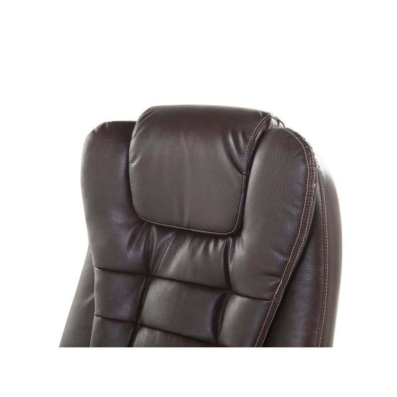 Johnsen Executive Chair with Headrest, Brown