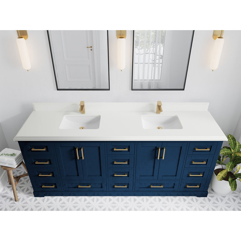 Ensemble de meuble-lavabo double 84 po Esin