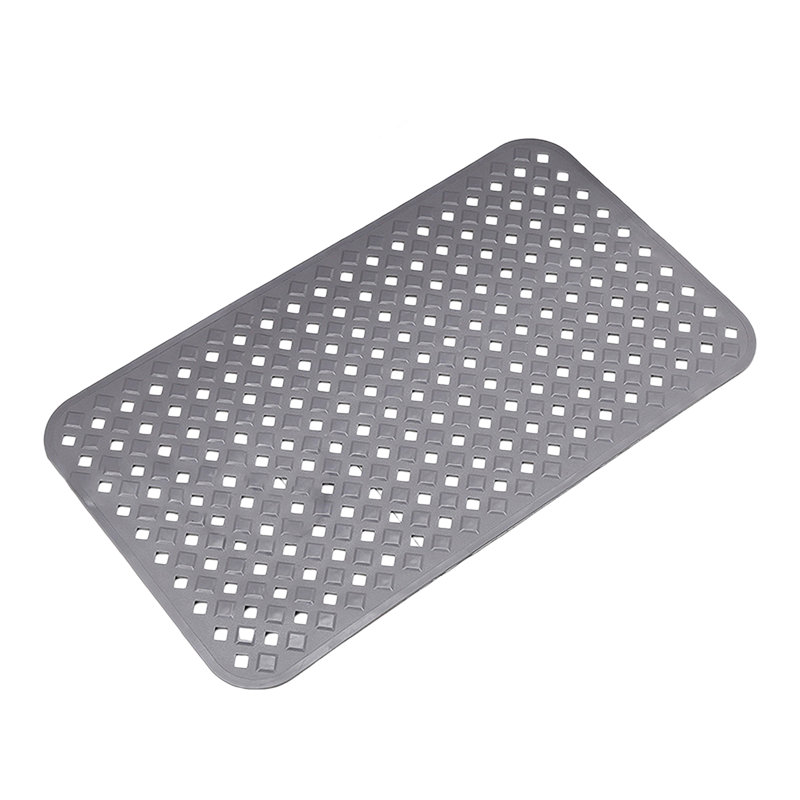 Tapis de bain antidérapant avec tapis de bain confortable, Gris