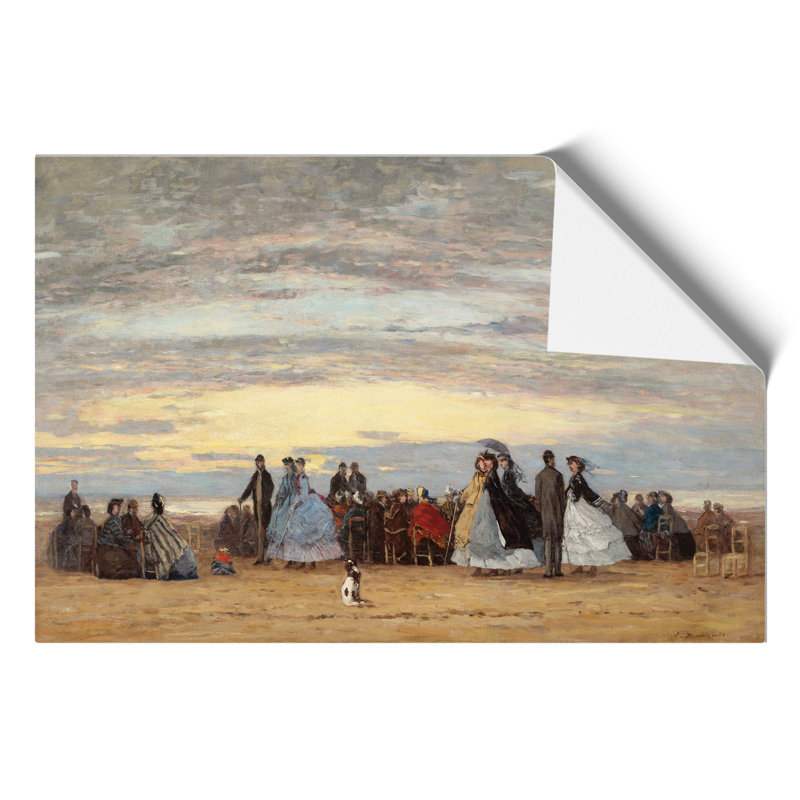 The Beach At Villerville - No Frame Print, 42cm H x 59cm W x 0.1cm D