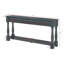 Console de 63 po de long avec tiroirs et tablette pour hall d'entrée, couloir, salon, table en bois d'acacia, bleu marine-636613755