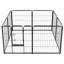 Enclos pour chien 8 panneaux-93803053