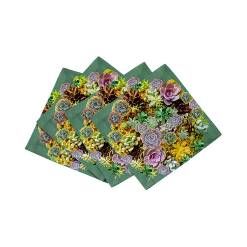 Square Napkins, Evergreen
