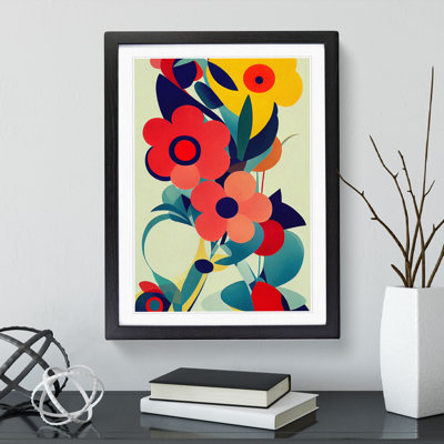 The Abstract Flowers No.6 - Single Picture Frame Print