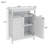 Bathroom Standing Storage With Double Shutter Doors Cabinet