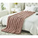 Cozy Tyme Keon Channel Comfortable Knit Throw For Bedroom