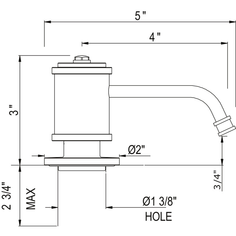 Soap Dispenser, Polished Nickel
