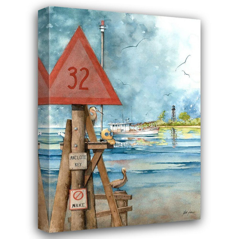 Breakwater Bay Rizzo, Gene Gallery Wrapped Canvas Art Titled: Tarpon Springs, Fl.