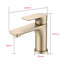 Robinet pour salle de bain à poignée simple - plaqué or brossé, style moderne, laiton robuste, valve en céramique, robinet mural, robinet à eau chaude et froide,-121629222