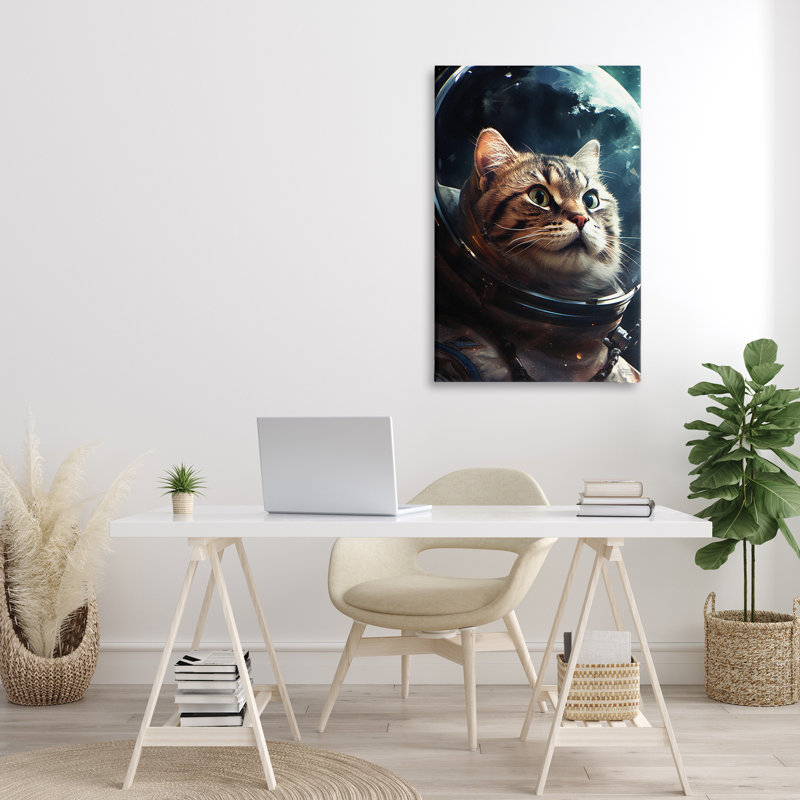 «Amazed Astronaut Cat» par Roozbeh Bahramali, H 36 po x l 24 po
