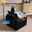 Fauteuil pivotant rembourré en velours côtelé -388589590