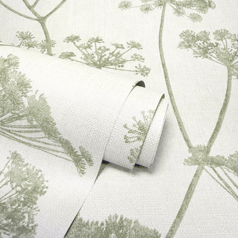 Mirella Floral Wallpaper, Green
