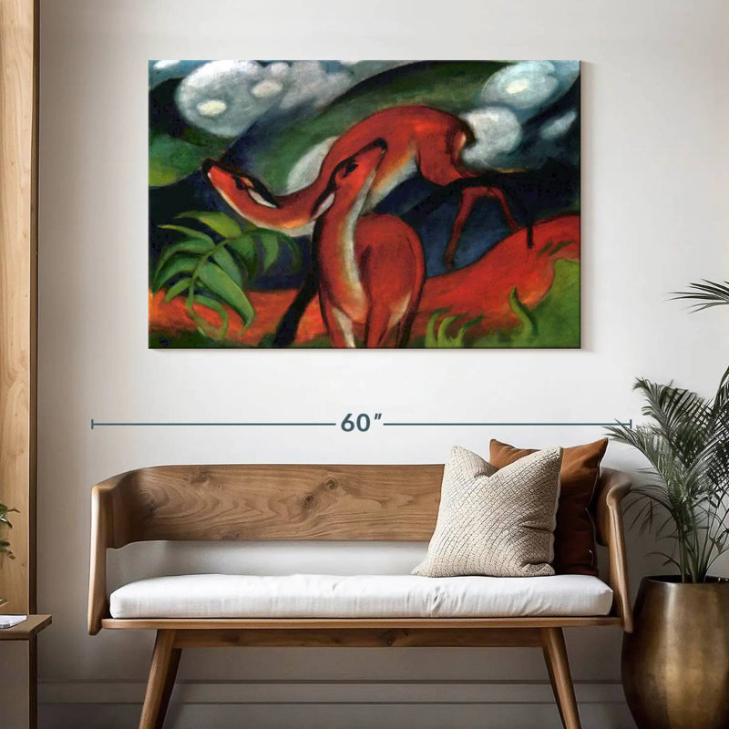 Brampt rouge, cerf II - 1912, H 32 po x l 48 po