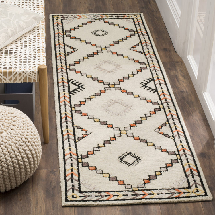 Derose Hand Tufted Wool Geometric Rug