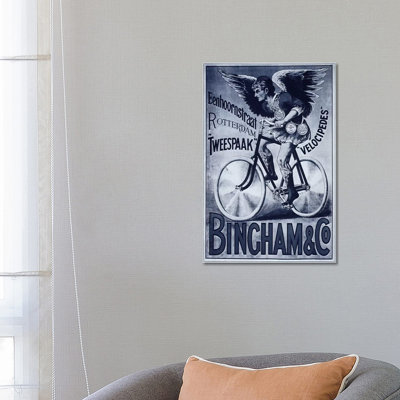Bincham & Co. Bicycle Advertising Vintage Poster by Unknown Artist - Wrapped Canvas Print