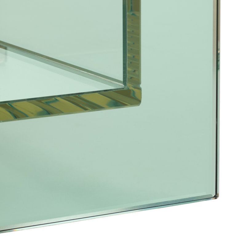 Présentoir à livres en verre teinté Ares