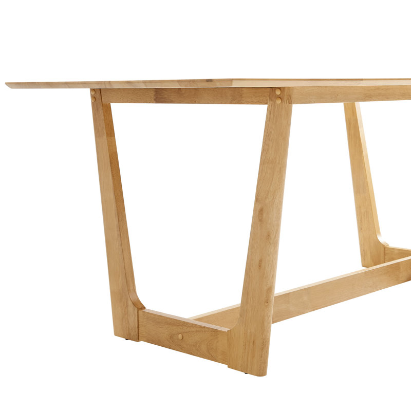 Solara 71" Rectangle Wood Dining Table, Natural