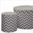 Ottoman with Storage &amp; 1 Seating, Chevron Charcoal Gray for Living Room/Bedroom | Charcoal Gray | Wood