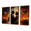 Noir et orange Harlem Renaissance Jazz Couple - art mural Harlem Renaissance-739962531-739962528