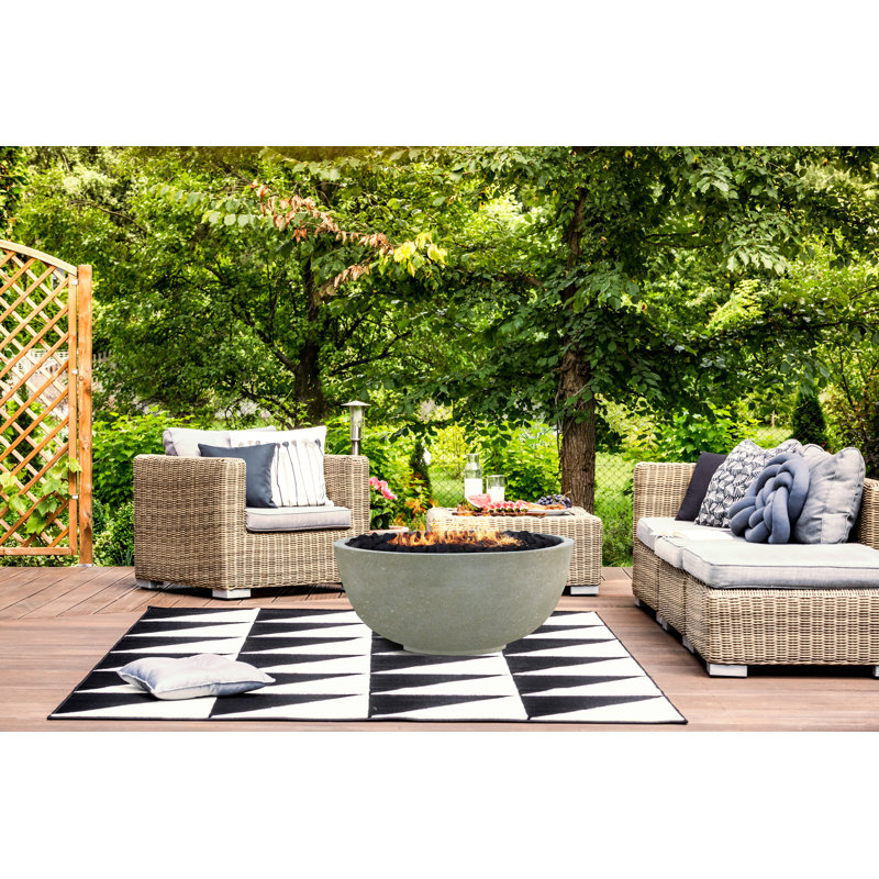 Fire bowl 39" Natural gas fired GFRC