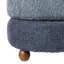 Modern Corrugated Upholstered Storage Ottoman Or Accent Stool With Rubberwood Ball Feet-1571922436