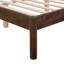 Structure de lit en bois massif Ardin avec tête de lit tapissier crème-672024917-677546139