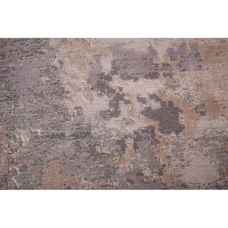 Tapis oriental contemporain abstrait 5 x 8