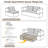Boneless 80" King-Size Sleeper Sofa Bed Compression Convertible Couch Bed with Blanket-1956771035