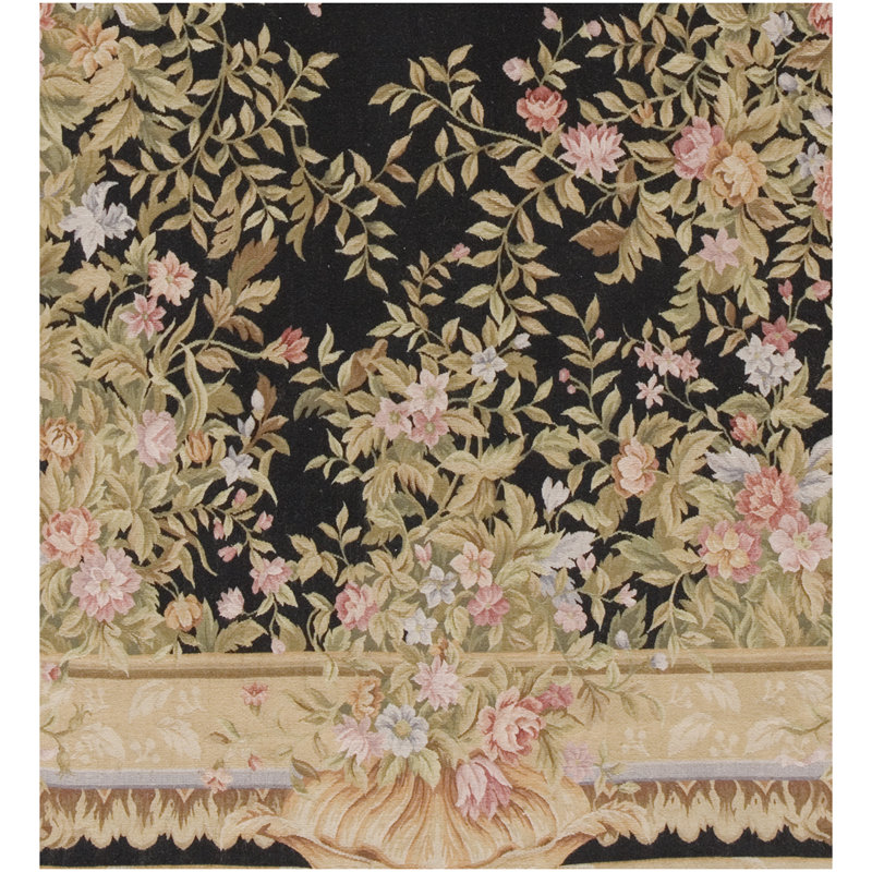 Wool Oriental Area Rug, Rectangle 9' x 12'