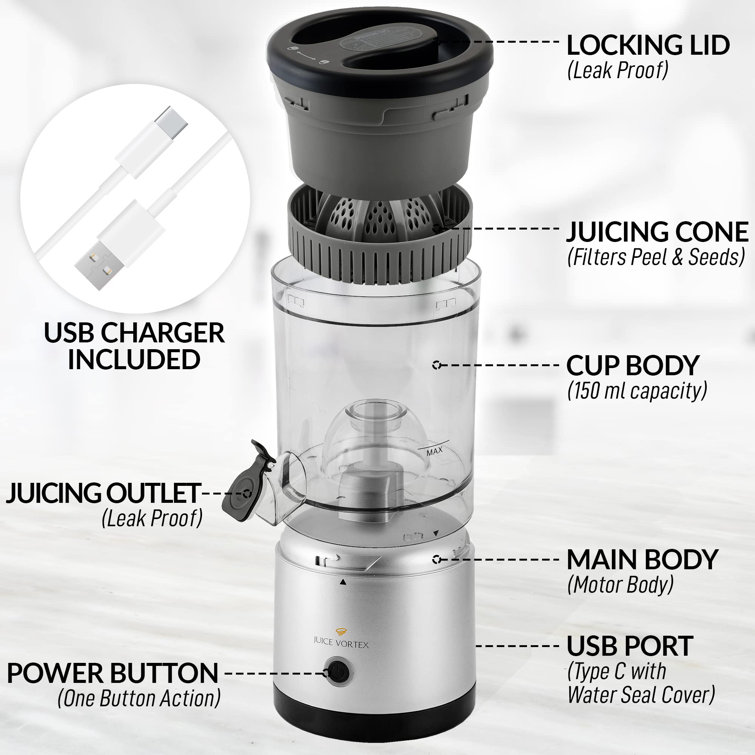 World's First Battery Operated Portable Cold Pressed Slow Juicer