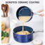 3 Quart Saucepan With Lid Nonstick Ceramic Sauce Pan With Stainless Steel Handle 3 Qt Saucepan With Lid Induction Compatible Oven Safe