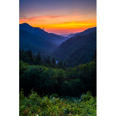 Sunset From Morton by Joshua Moore - Wrapped Canvas Print