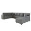 Canapé modulaire rembourré avec rangement 138 po