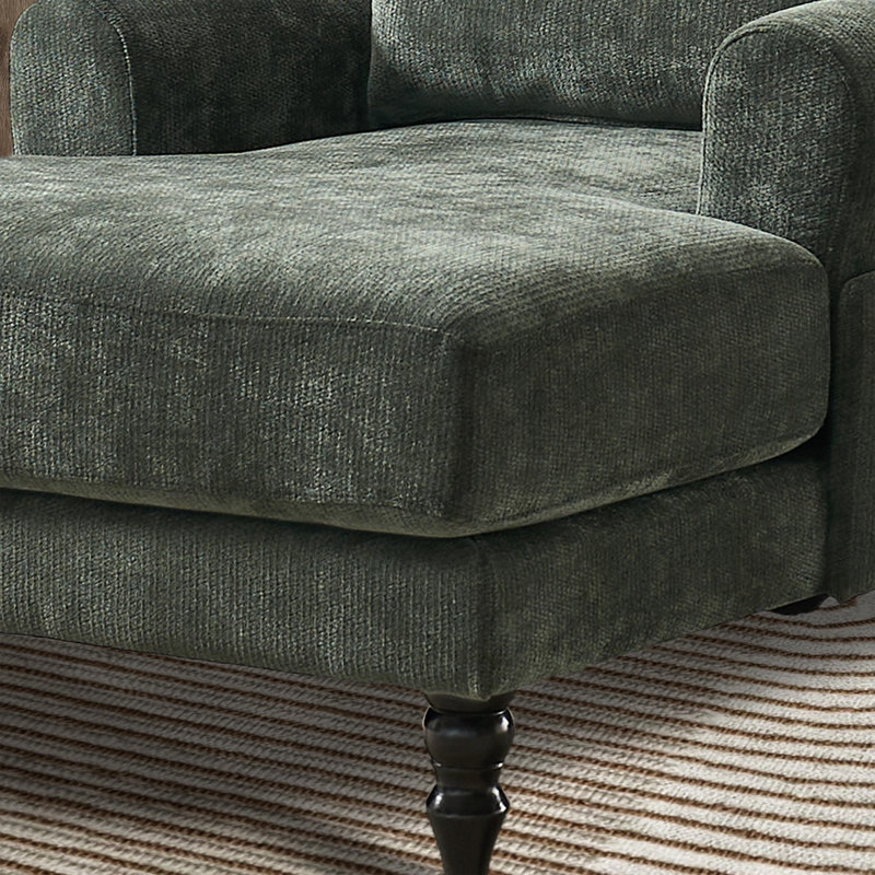Méridienne moderne rembourrée, Vert