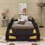 Lit plateforme simple en forme de voiture avec roues et rangement-615342834-615342837