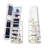 3-in-1 Rotating Floor Jewellery Mirror Cabinet with Storage Shelves-1570658802