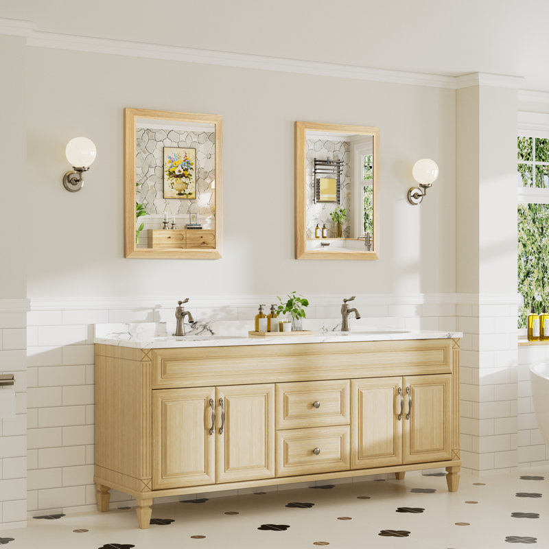 Miroirs de salle de bain modernes et contemporains en métal biseauté rectangulaire / carré avec verre trempé HD