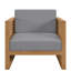 Fauteuil d'extérieur en bois de teck-52443032