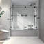 Porte de douche fixe et décalée de 55 à 60 po x H 63 po-121766395