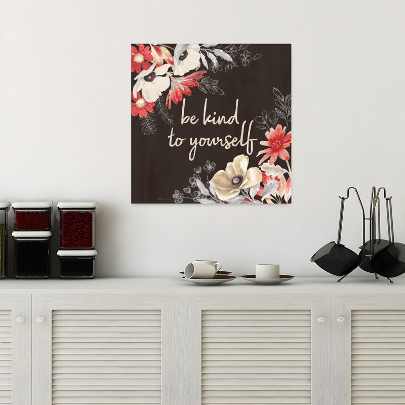 Flora Toile VI, art floral contemporain, H 18 po x l 18 po