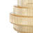 Set of 2 Clear Amber Luster Glass Accent Vases with Modern Geometric Tiered Design-137548547