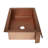 Ambiente 33x22" Farmhouse Apron Front Copper Kitchen Sink – Single Bowl, Drop-In, Hammered Bronze Finish