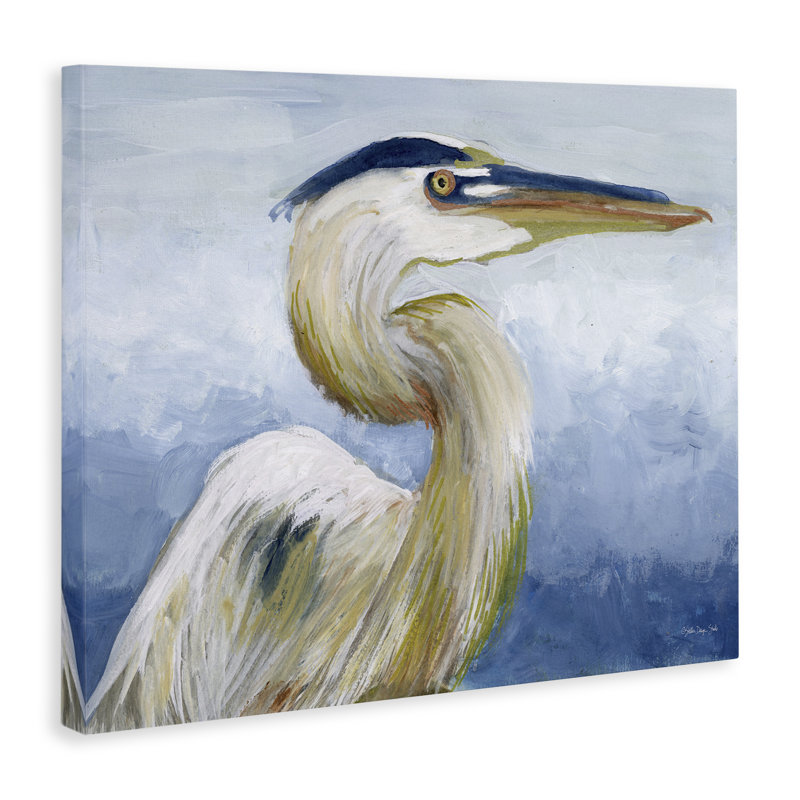«Heron & Blue Gradient» par Stellar Design Studio, H 24 po x l 30 po